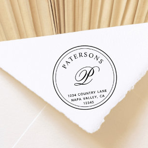 Carimbo De Borracha Criar seu próprio endereço do remetente clássic