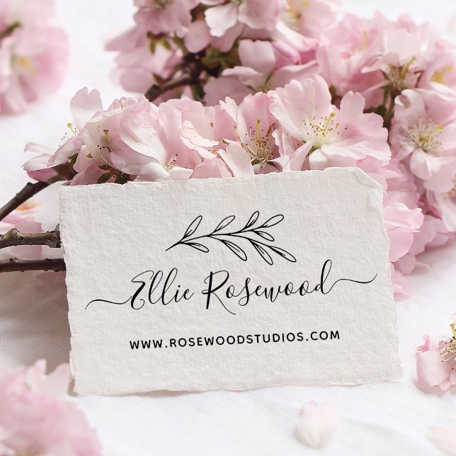 Carimbo De Borracha Criar Seu Próprio Roteiro de Vegetação Botânica (Botanical Greenery Script Create Your Own Rubber Stamp)