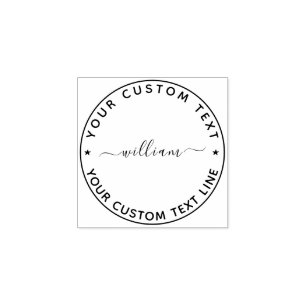 Carimbo De Borracha Crie a sua própria borracha de endereço de retorno