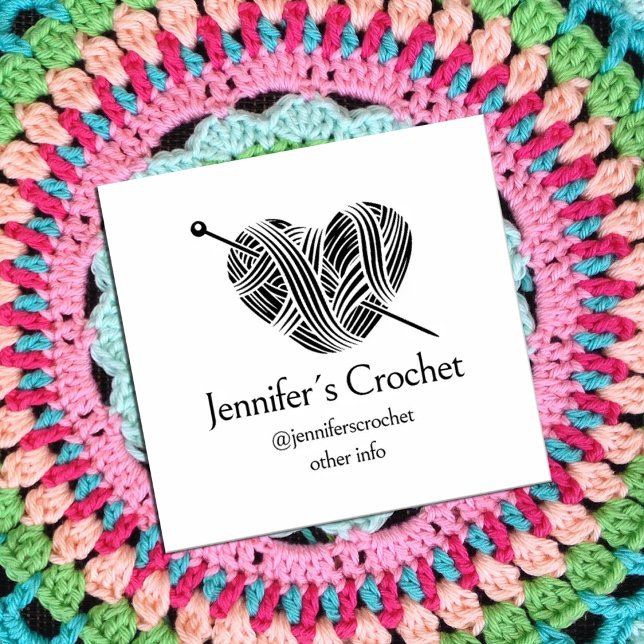 Carimbo De Borracha Crie a sua própria Crochet comercial (Criador carregado)