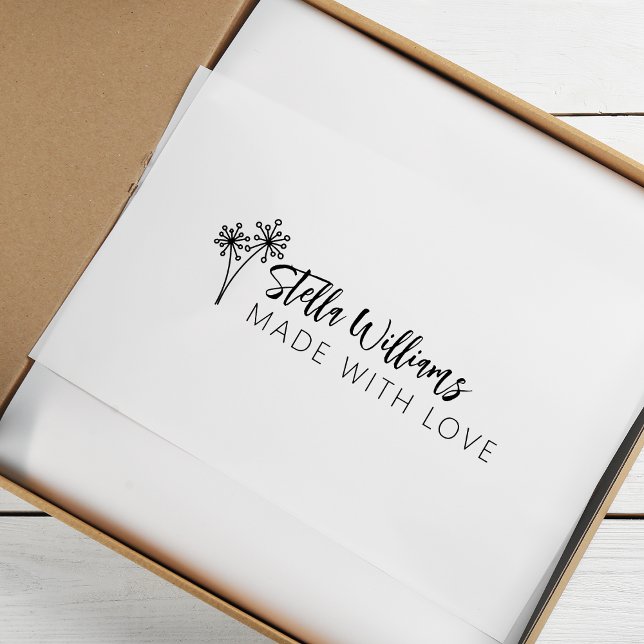 Carimbo De Borracha Crie seu próprio artesanato com amor (Create Your Own Handmade With Love Rubber Stamp)