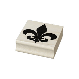 Carimbo De Borracha Crie Seu Próprio Fleur De Lis Real Largo