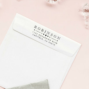 Carimbo De Borracha Crie seu próprio nome de família personalizado End