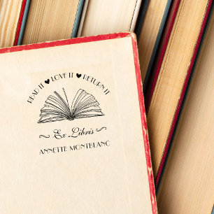 Carimbo De Borracha Crie Seu Próprio Nome Personalizado Do Chic Ex Lib