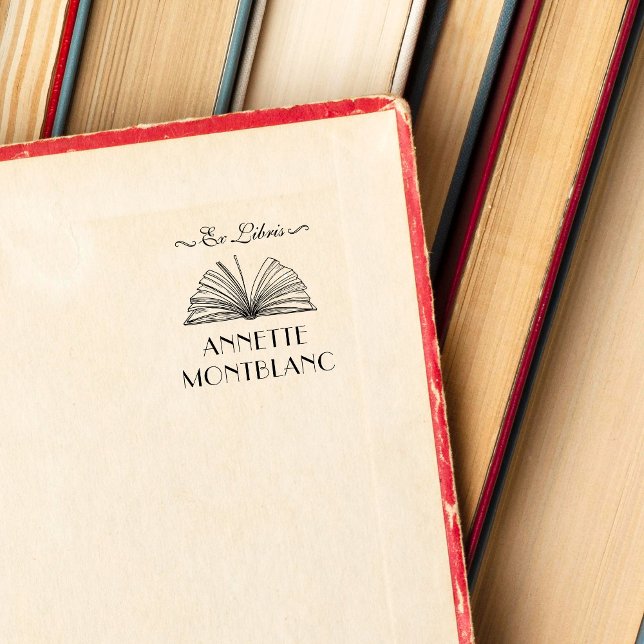 Carimbo De Borracha Crie seu próprio nome personalizado Ex Libris Book (Criador carregado)