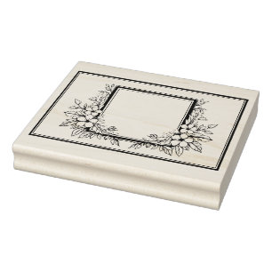 Carimbo De Borracha Crie Seu Próprio Quadro de Flores Florais Bonito E
