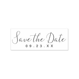Carimbo De Borracha Crie Seu Próprio Save The Date Desenhado à Mão