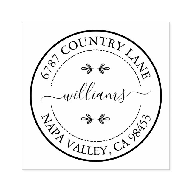 Carimbo De Borracha Crie seu próprio selo de borracha de endereço (Impressão)