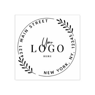 Carimbo De Borracha Crie seu próprio selo de borracha redondo moderno