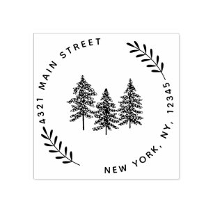 Carimbo De Borracha Crie seu próprio selo de borracha redondo moderno