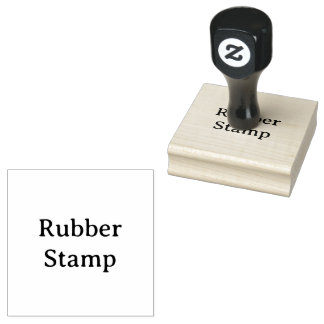 Carimbo De Borracha Crie seu próprio simples personalizado 2,5" x 2,5"