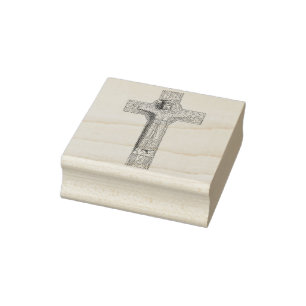 Carimbo De Borracha Cruz Clássica Cristã