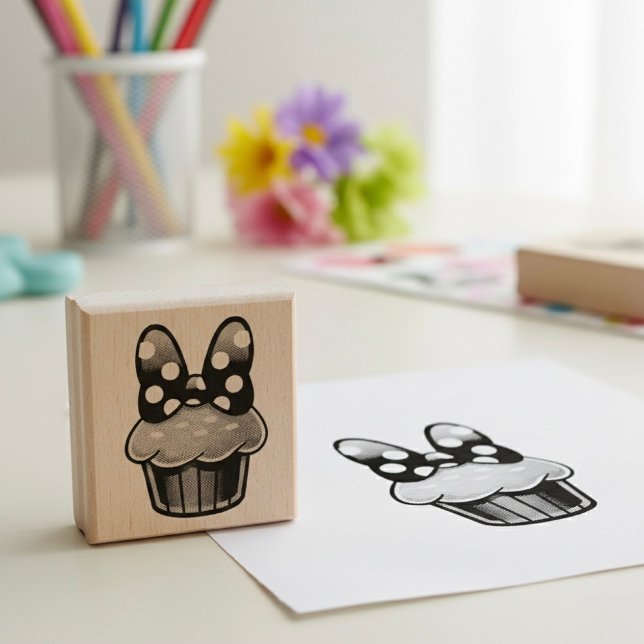 Carimbo De Borracha Cupcake Rubber Stamp (Criador carregado)