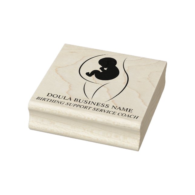 Carimbo De Borracha Custom Doula & Birth Coach Professional Logo (Carimbo)