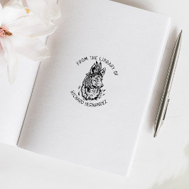 Carimbo De Borracha Custom From the Library Of, Fox Book 