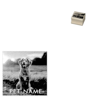Carimbo De Borracha Custom Photo With Your Pet Dog Name Picture On