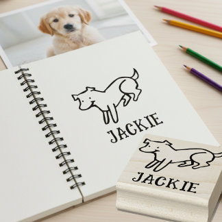 Carimbo De Borracha Cute Signature Stamp for Dog Lovers