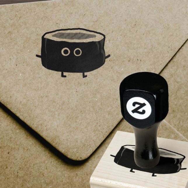 Carimbo De Borracha Cute Sushi | Kawaii Sushi Roll (Criador carregado)