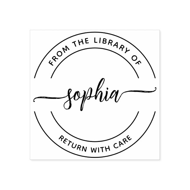 Carimbo De Borracha Da Biblioteca Do Esboço De Borracha De Escova (Impressão)