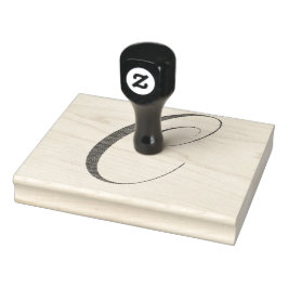 Carimbo de borracha da letra C.