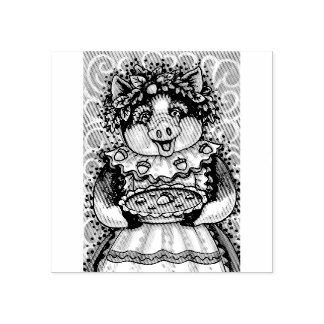 CARIMBO DE BORRACHA DA PIG DA MÃE (Impressão)