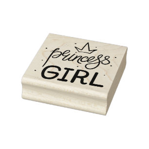 Carimbo de borracha da Princesa Girl