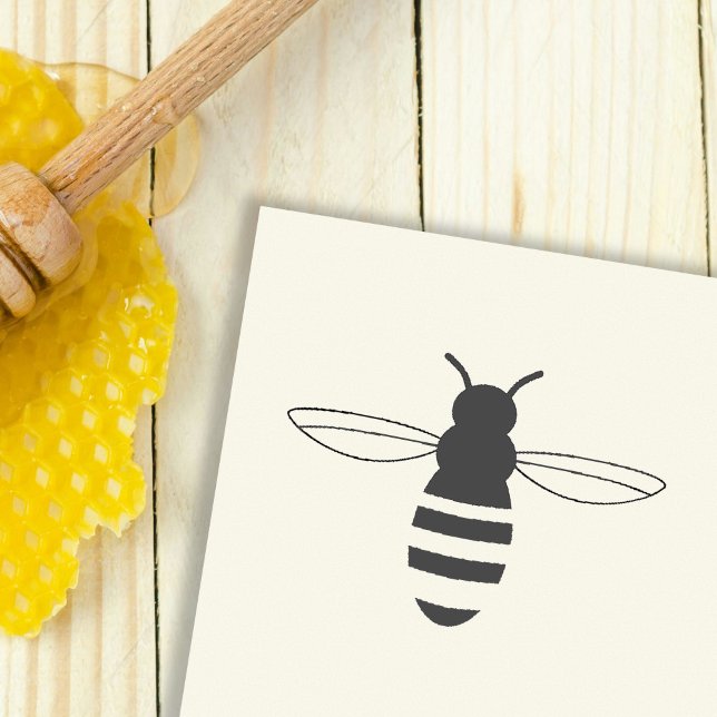 Carimbo de Borracha de Abelhas (Bee Rubber Stamp)