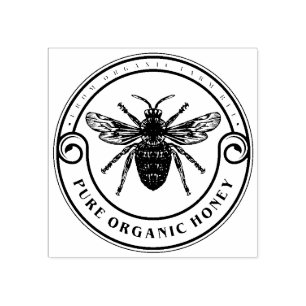 Carimbo de Borracha de Abelhas