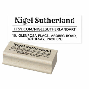 Carimbo de borracha de Artesanatos feitos à mão