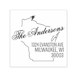 Carimbo de Borracha de Autoimpressão de Endereço d