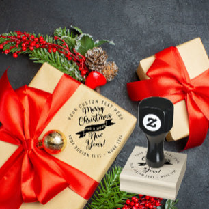 Carimbo de borracha de BUSINESS LOGO de Natal pers