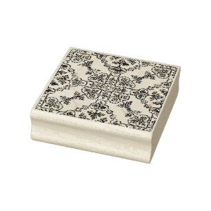 Carimbo de borracha de Damask Francês Decorativo