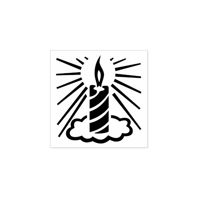 Carimbo De Borracha De Decor Leve De Queima Sazona (Impressão)