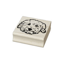 Carimbo de borracha de doodle - presente de cão de