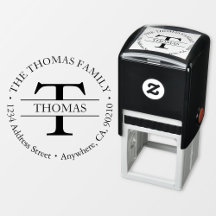 Carimbo de Borracha de Endereço de Autodigitação d