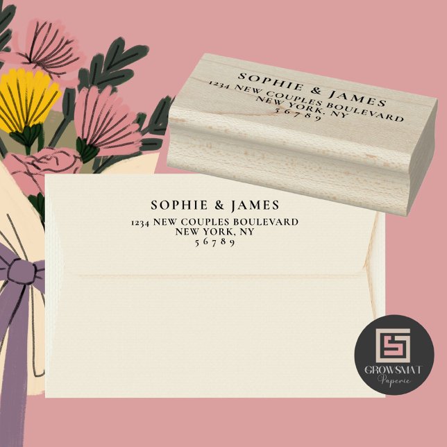 Carimbo de Borracha de Endereço de Devolução de Ca (Criador carregado)