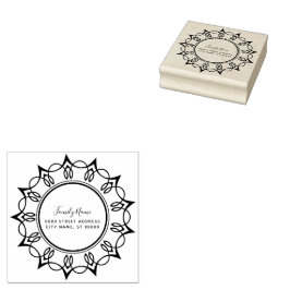 Carimbo de Borracha de Endereço de Devolução Decor