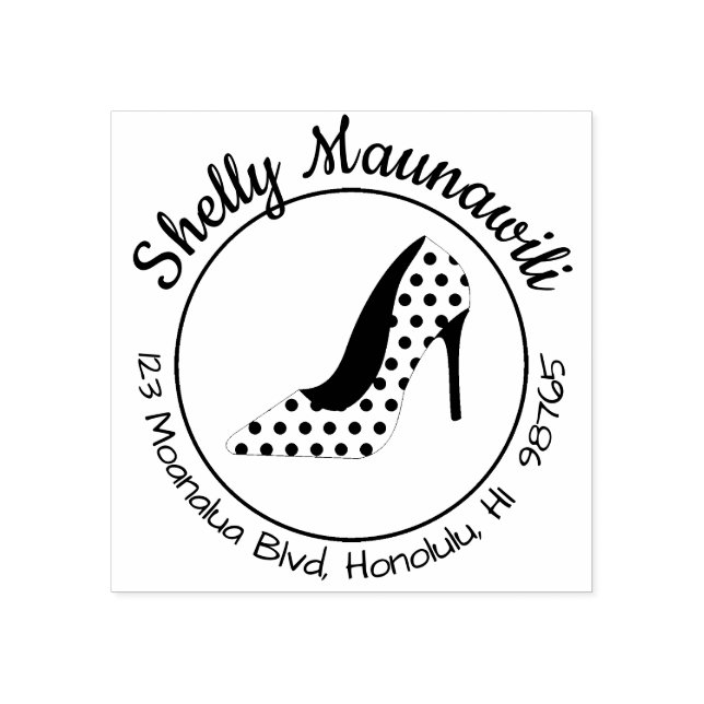 Carimbo de Borracha de Endereço de Retorno de Alto (Impressão)