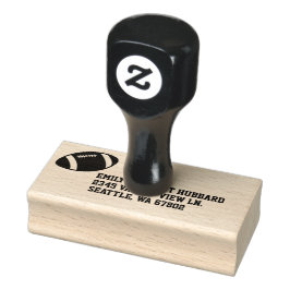 Carimbo de Borracha de Endereço de Retorno de Fute