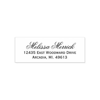 Carimbo de Borracha de Endereço de Retorno Moderno