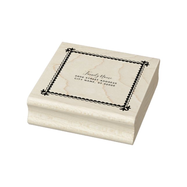 Carimbo de Borracha de Endereço de Retorno Simples (Carimbo)