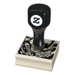 Carimbo de borracha de esqueleto assustador