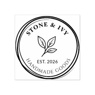 Carimbo de Borracha de Logo Redondo Personalizado