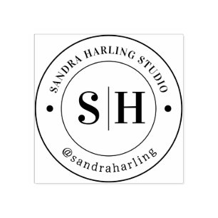 Carimbo De Borracha De Logotipo Personalizado Para