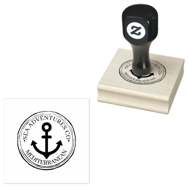Carimbo de Borracha de Madeira Redondo Personaliza (Carimbado)