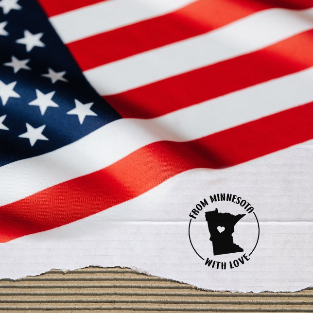 Carimbo De Borracha De Minnesota com amor, Small Business, (Criador carregado)