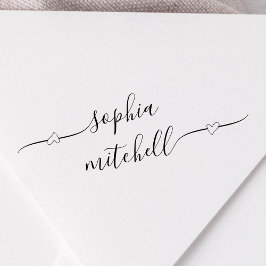 Carimbo de Borracha de Nome de Caligrafia de Scrip