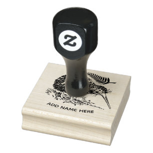 CARIMBO DE BORRACHA DE NOVA ZEALAND KIWI PERSONALI