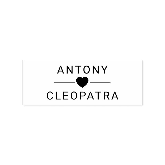 Carimbo de Borracha de Par de Apelido Correto para (Carimbado)