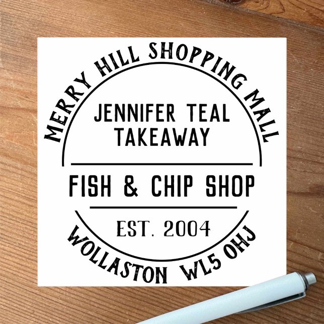 Carimbo de Borracha de Peixe e Compro (Criador carregado)